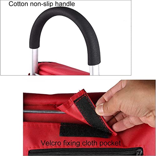 Einkaufstrolley Faltbarer Einkaufswagen Aus Aluminium, Einkaufswagen, Reise-Einkaufstasche, Senioren-Einkaufswagen Mit… – Bild 4