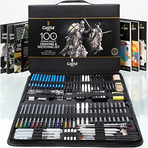 Castle Art Supplies 100 Piece Drawing & Sketching Set Cover