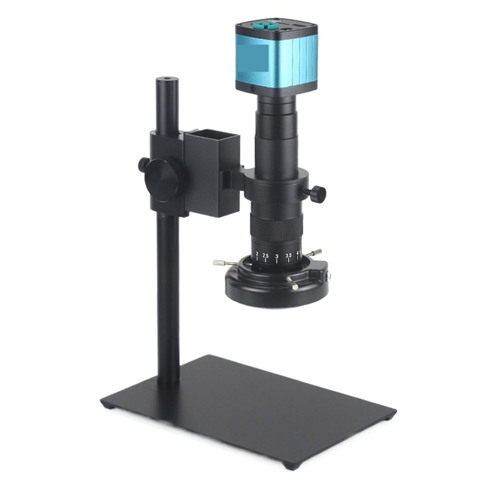 Microscopio Video Digitale Industriale con Telecamera Monoculare, Zoom 120X, 180X, 300X, Obiettivo con Attacco C per Riparazioni E Saldature.,180x-A 4k HDMI USB