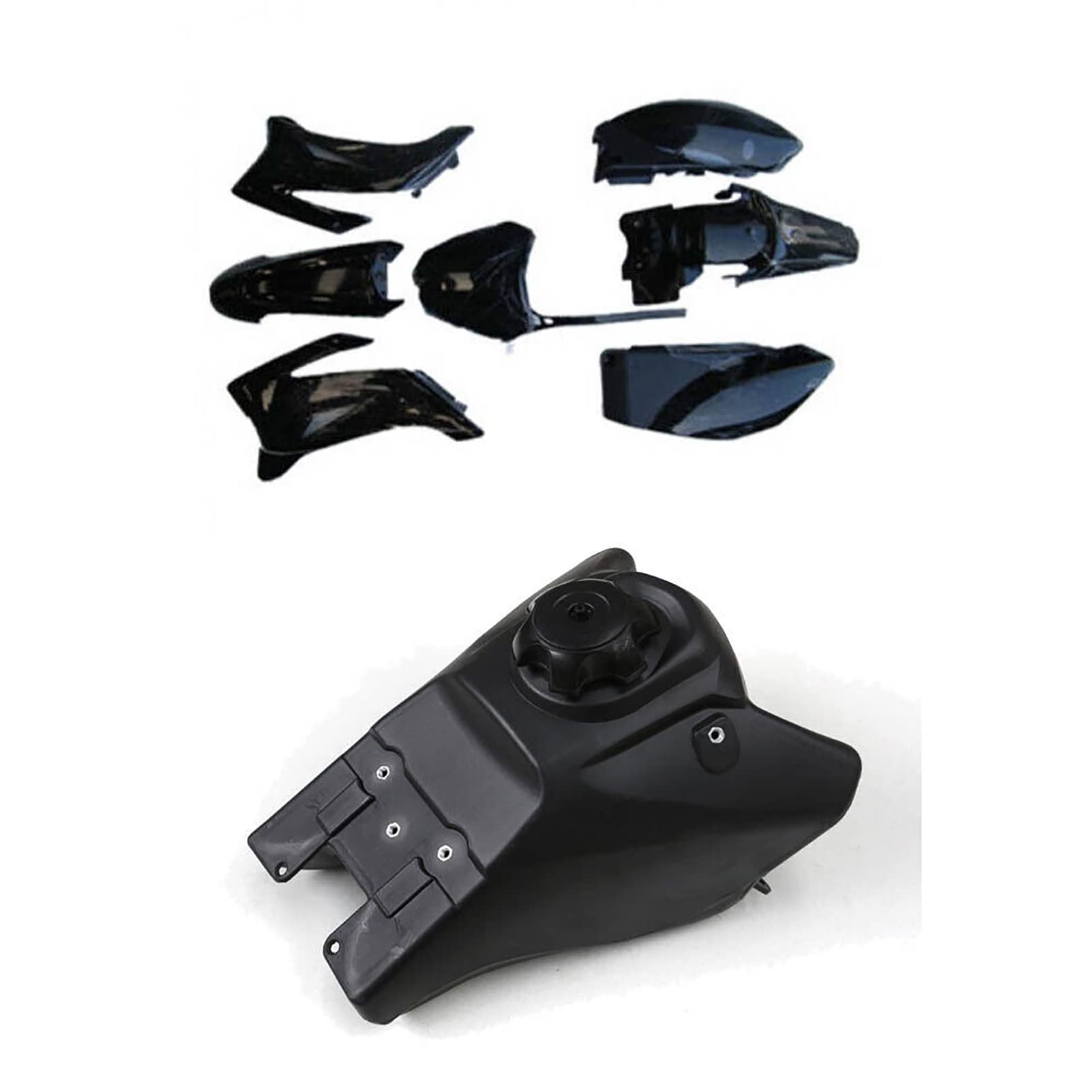 Yc Yier Black Plastics Fairing Kit Seat For Yamaha TTR110 TTR