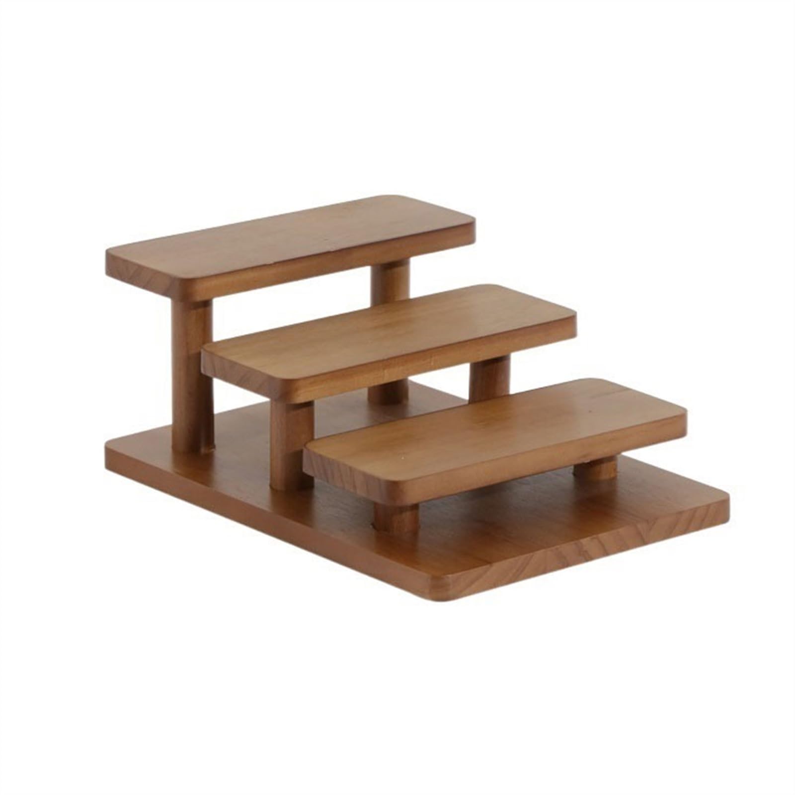 Brillenhalte Holz Desktop Leiter Schmuck Display Rack Schmuck Tablett Display Requisiten Gläser Schmuck Lagerung Racks Brillenständer (Size : 3 Floors)