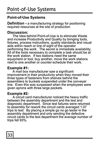 The Lean Manufacturing Pocket Handbook - Image 6