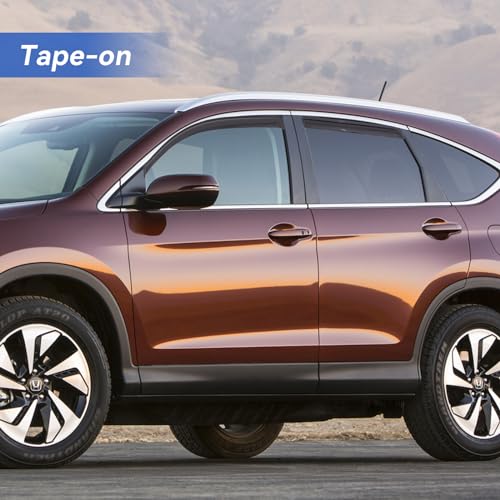 Image of Window Visors Rain Guards for 2012 2013 2014 2015 2016 Honda CRV, Out-Channel Window Vent Wind Deflectors Visors Shades for 12 13 14 15 16 CR-V SUV