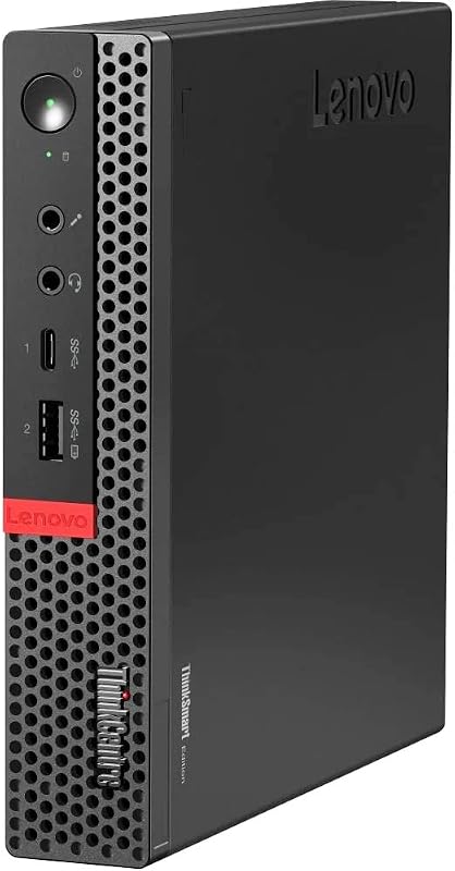 Lenovo ThinkCentre M720Q Tiny Desktop, Intel i7 8700T 2.4Ghz, 32GB DDR4, 1TB NVMe M.2 SSD, WiFi, Windows 11 Pro (Renewed), black