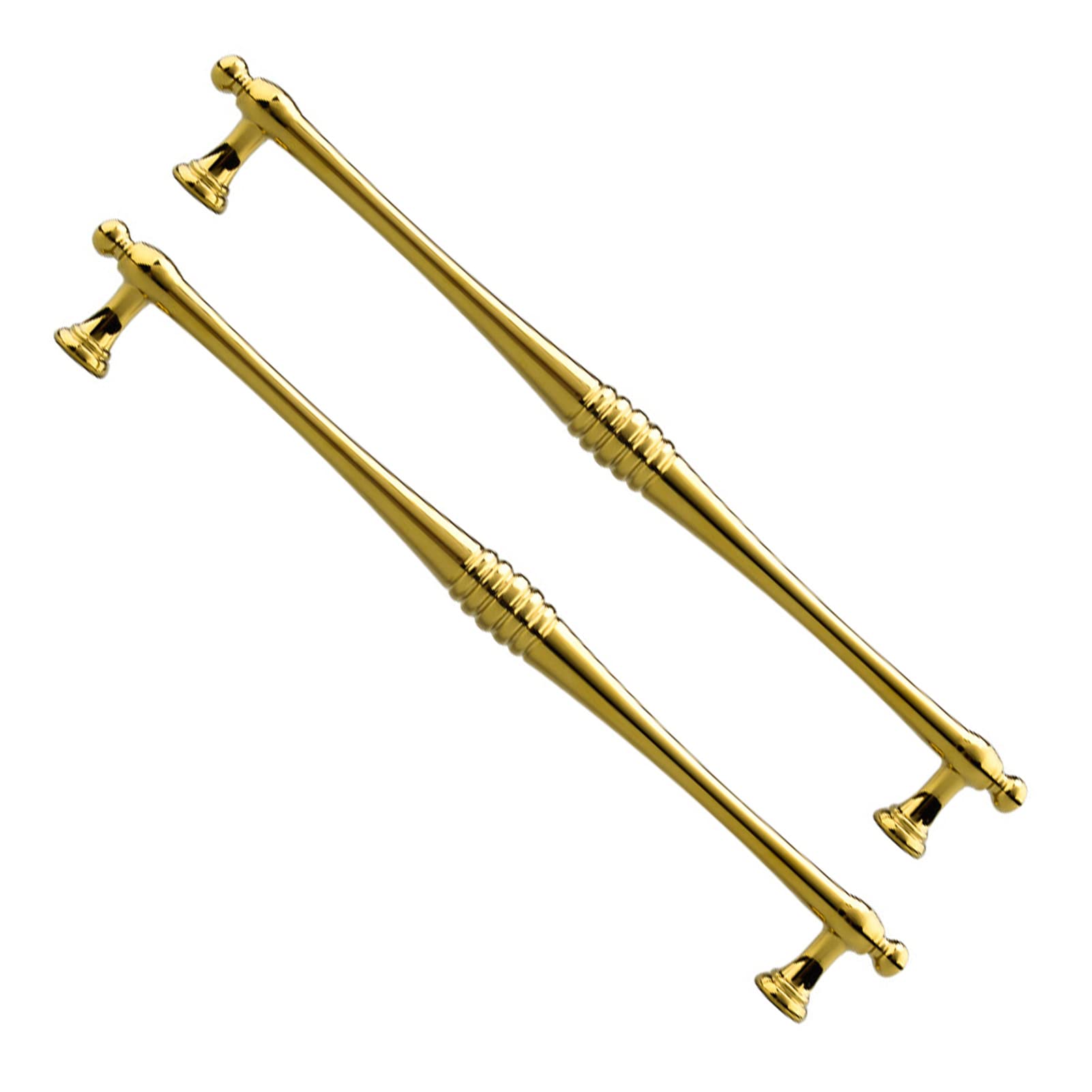 Niusabou One Color Bow Pulls Door Handles, Cabinet Door Handles 2 Pieces Multiple Sizes Cupboard Pulls Zinc Alloy With Screws(Hole Distance 224Mm)