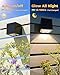 LUHLEE Solar Wall Lights Outdoor,Square Modern Solar Wall Sconce IP65 Waterproof Down Lighting Outdoor Lights for House,Porch,Garden,Yard, Patio,Fence Decor