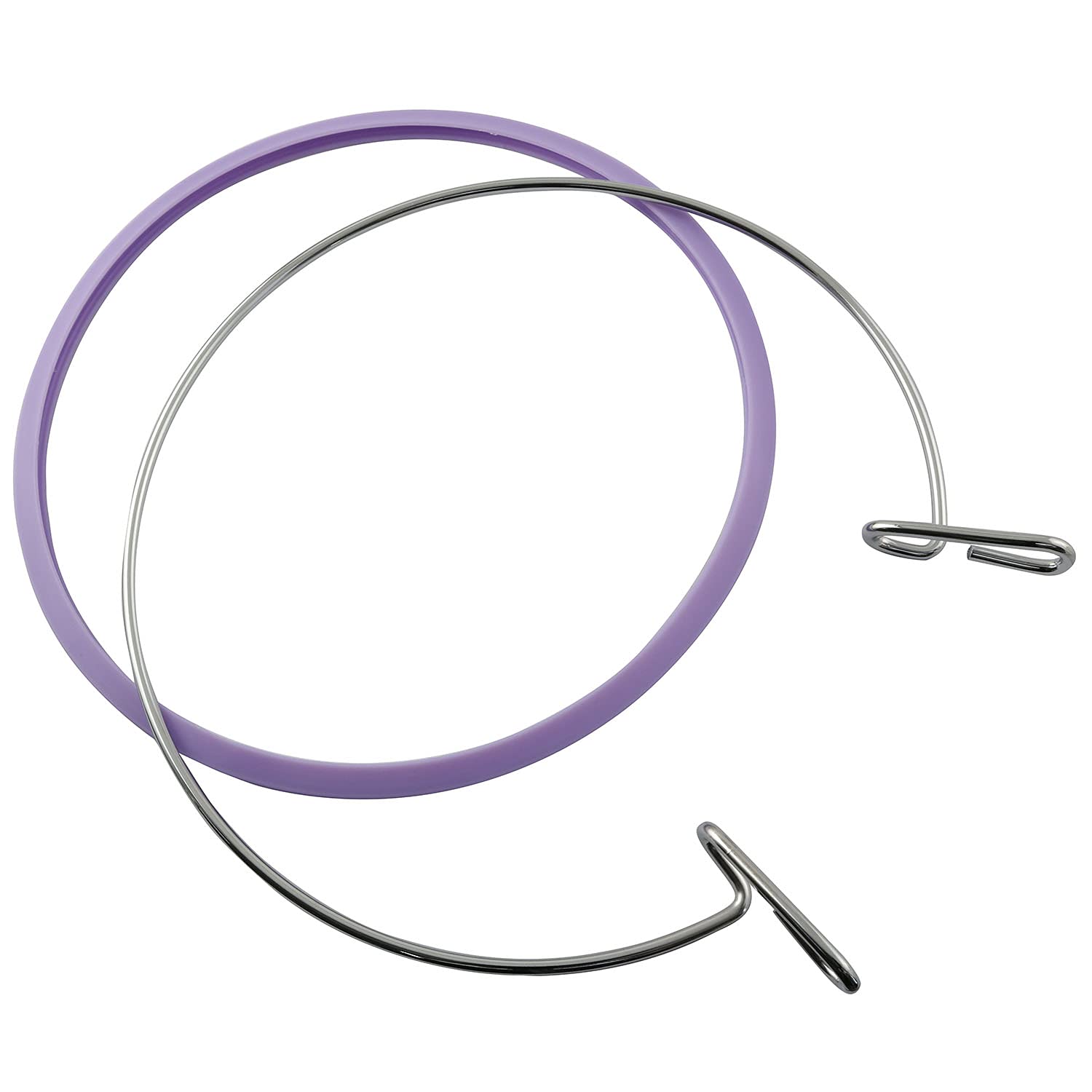 Batino Premium Quality Metal Spring Tension Embroidery Hoops, Cross Stitch Hoop, Darning Hoops, Purple