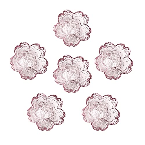 Bols à dessert en forme de fleur de cerisier, mini bol en cristal, petits bols en verre, porte-sachet de thé, bols à trempette, plat de collation à la...