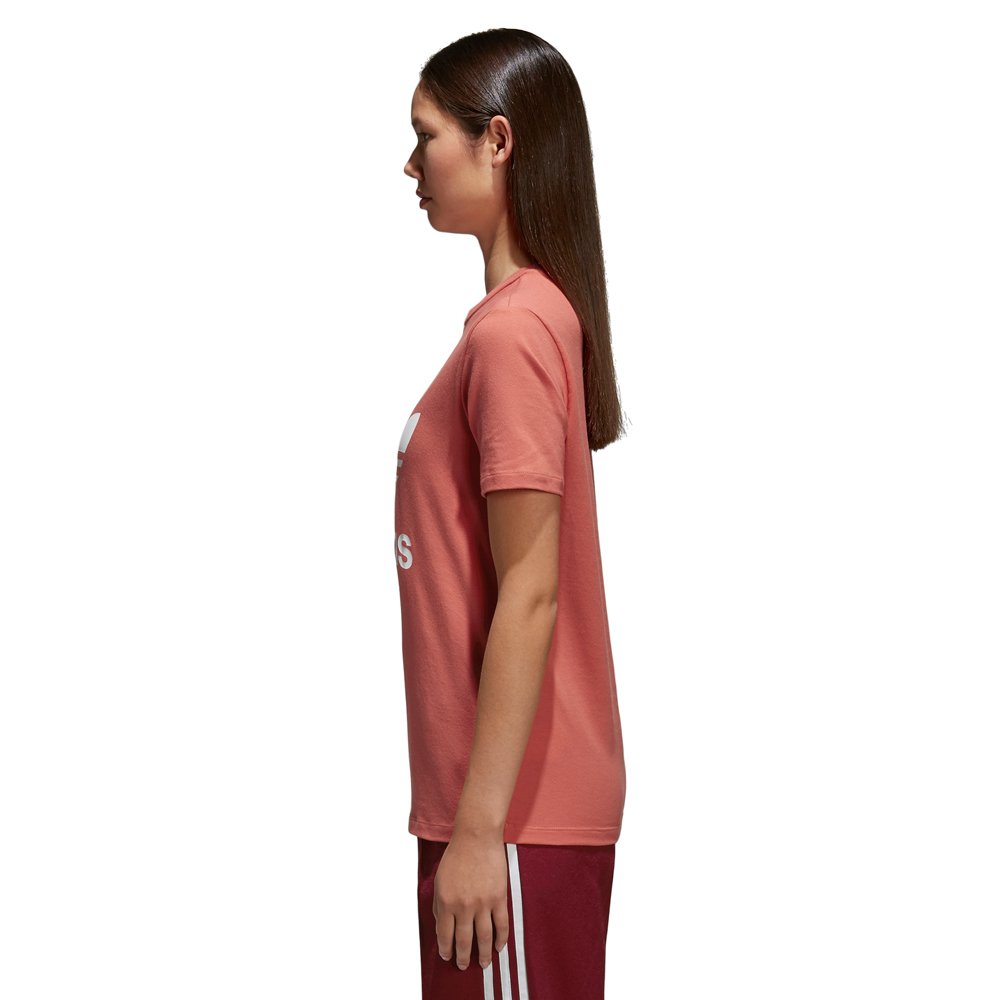 adidas Trefoil, Camiseta para mujer, Rojo (Trace Scarlet/White), 30
