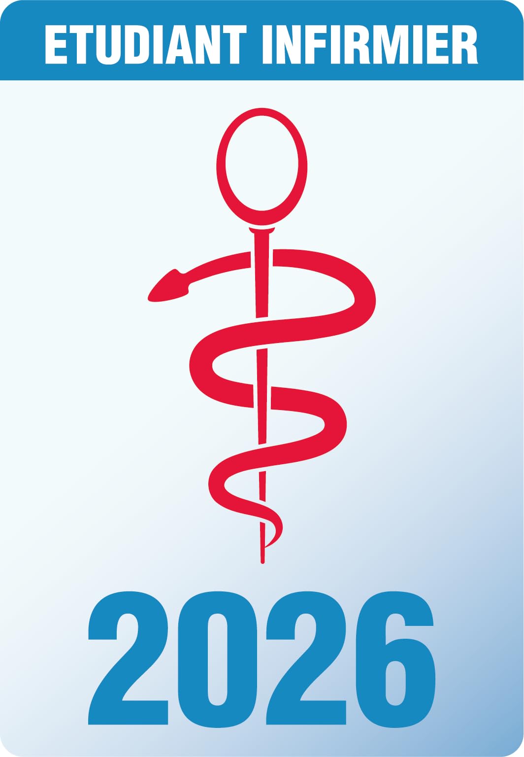 TOPSTUFF - Caducées Soignants 2026 – Autocollant pour Pare-Brise Voiture – Vitrophanie Résiste aux UV (Aide-Soignante) - 3