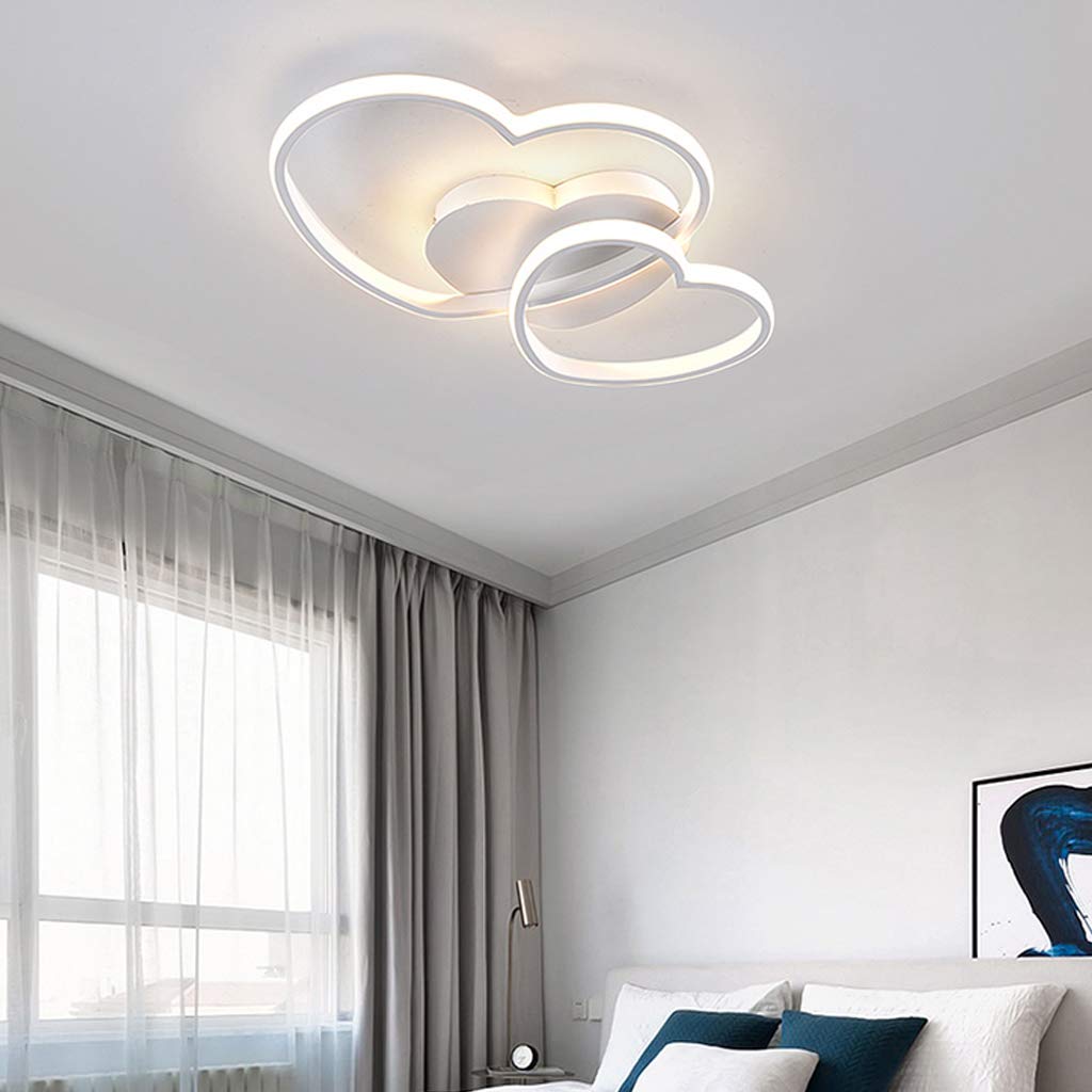 Lampada da soffitto a LED dimmerabile per Bambini, a Forma di Cuore, in Materiale Acrilico con Telecomando, Lampada da soffitto per Camera da Letto, cameretta dei Bambini, telecoma