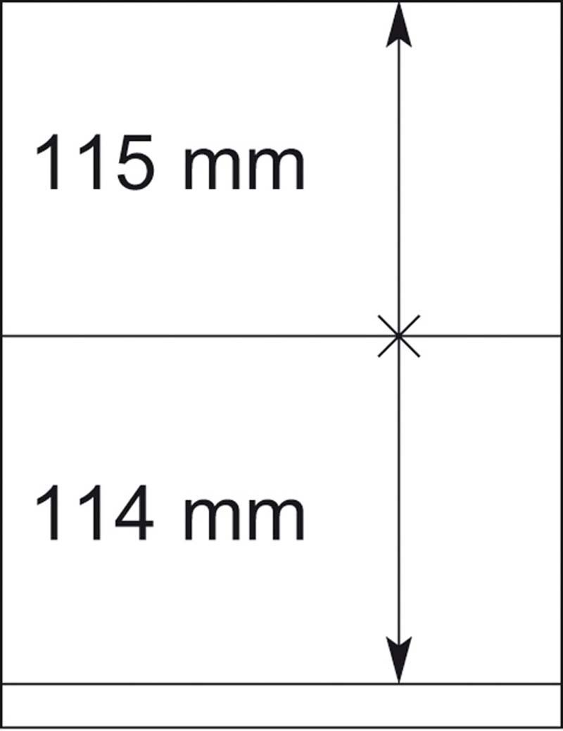 Feuilles neutres LINDNER-T 802208 pour classer vos documents à l'unité - 2