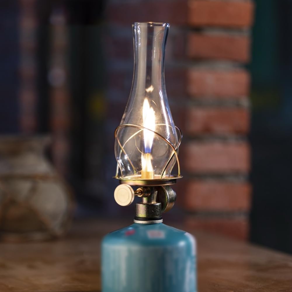Lampada da Campeggio Esterna a Gas Stile retrò Lampada da Atmosfera Lanterna da Campeggio a Gas Portatile