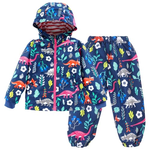 LZH Toddler Boys Girls Raincoat Waterproof Hooded...