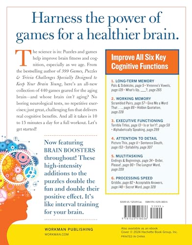 440 Games, Puzzles & Brain Boosters Specially Designed to Keep Your Mind Sharp - Image 2