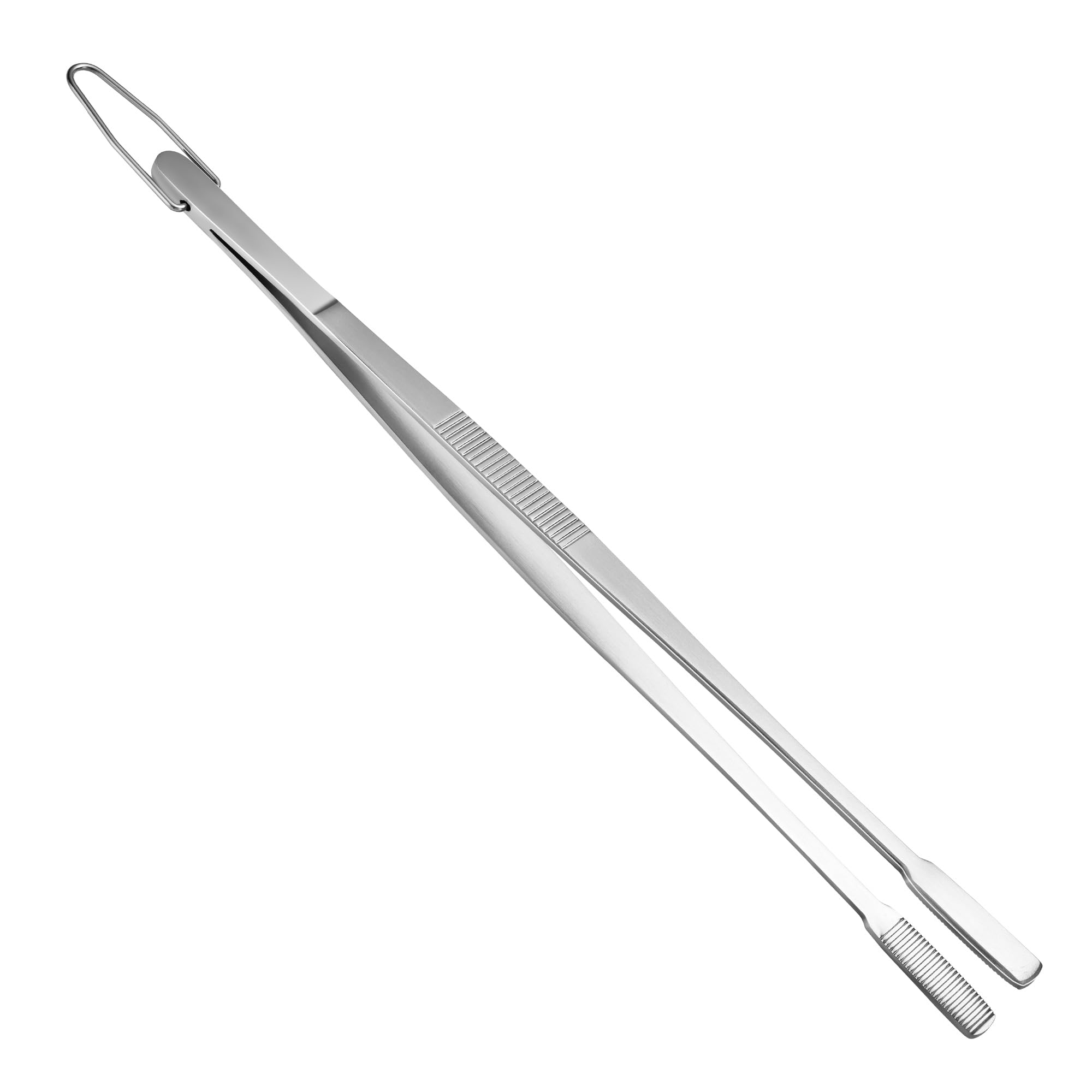 2 Stück Edelstahl-Küchenpinzetten (30 Cm) – Perfekt Zum Grillen, Braten & Für Feine Küchenarbeiten