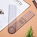 Clear Plastic Goniometer 7 in Rotate 360 Degree Angle Protractor Arms Angle Measurement Tool for School Office Measuring Woodworking Measurement and DIY Enthusiasts