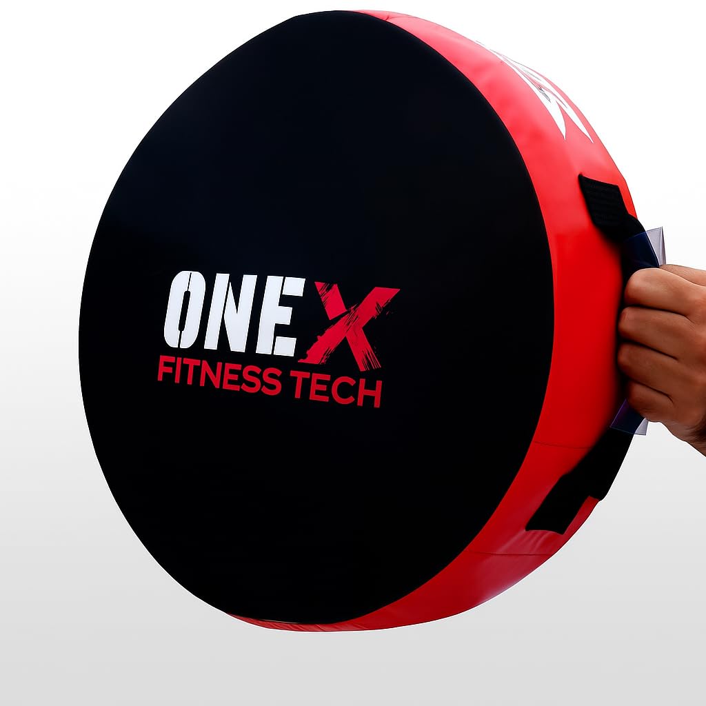 ONEX Boxing Punch Shield - Round Kick Shield, Punching Focus Mitts for Martial Arts Muay Thai Training, punching, Kickboxing, Home Gym & Coaches