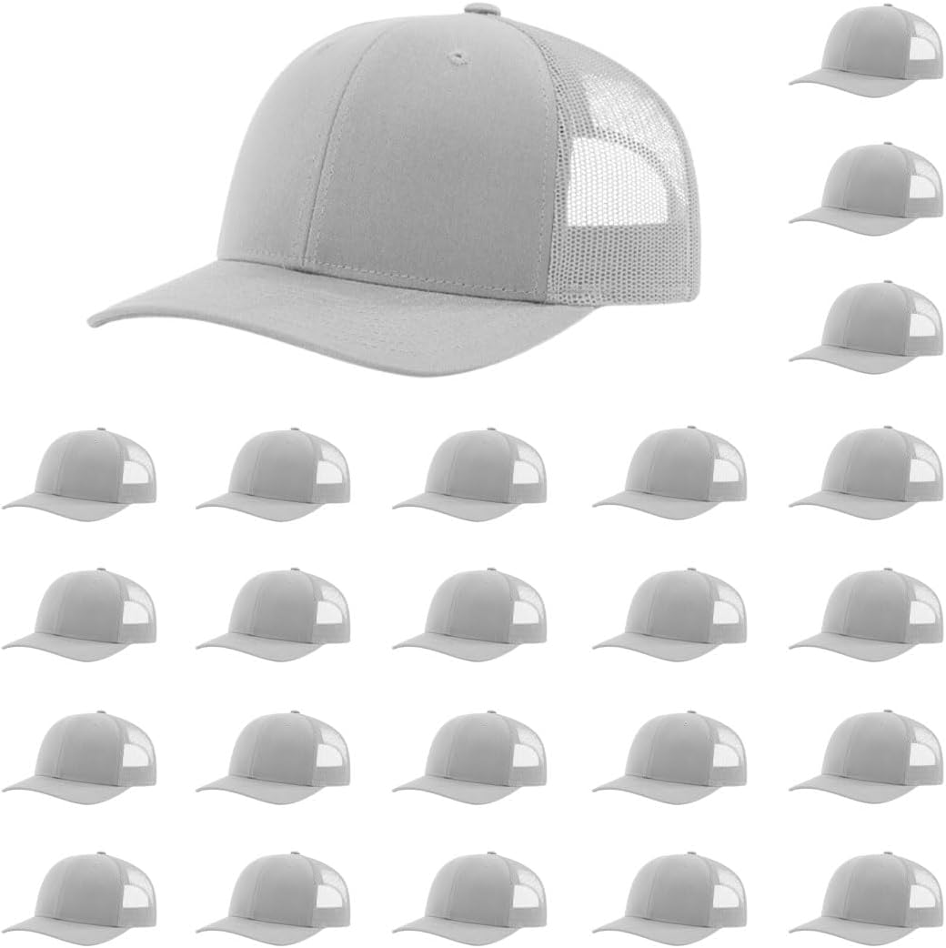 Richardson 112 Classic Six-Panel Adjustable Snapback Trucker Cap | Bulk Packs Available