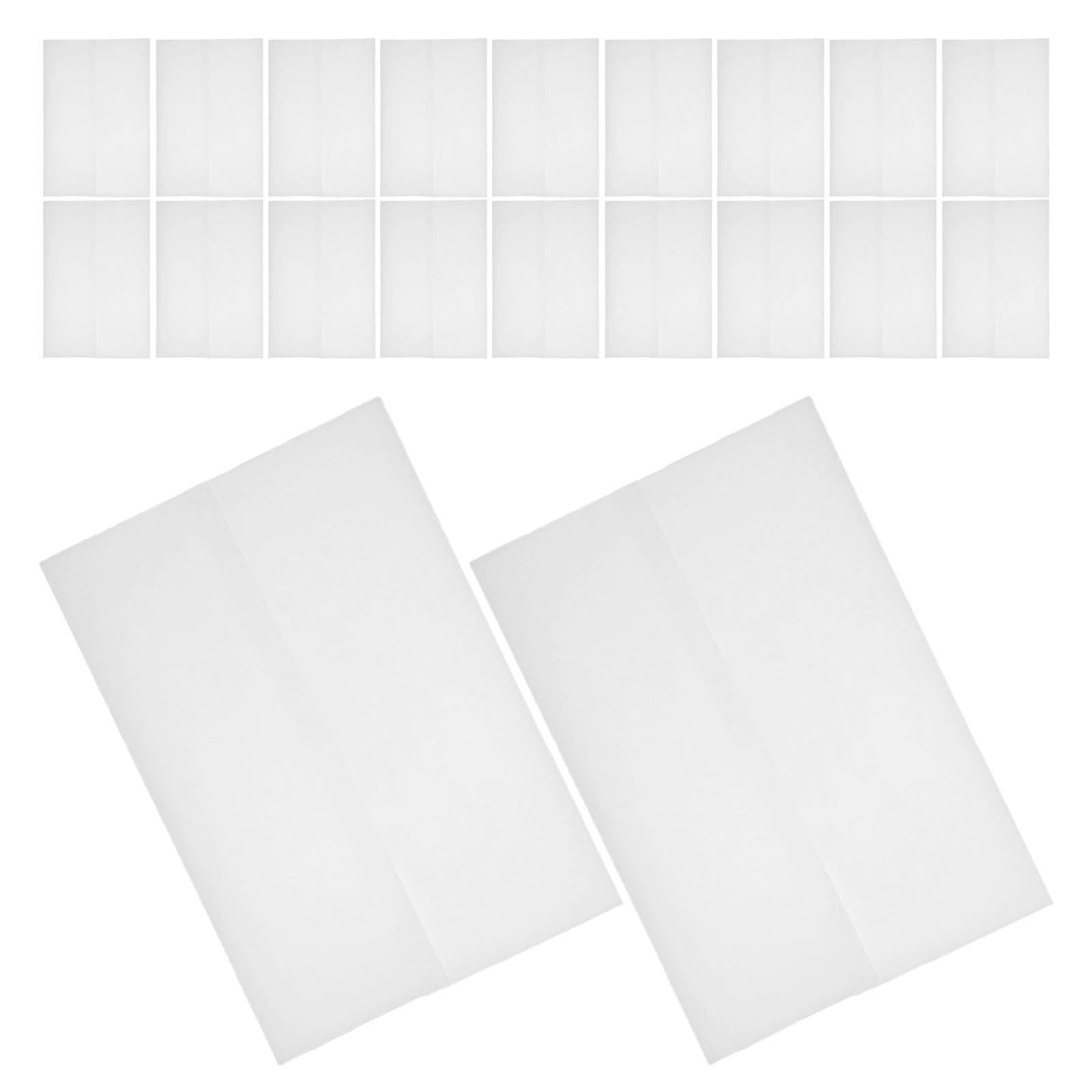 100 Piezas Sobres Transparentes de Papel Preplegado