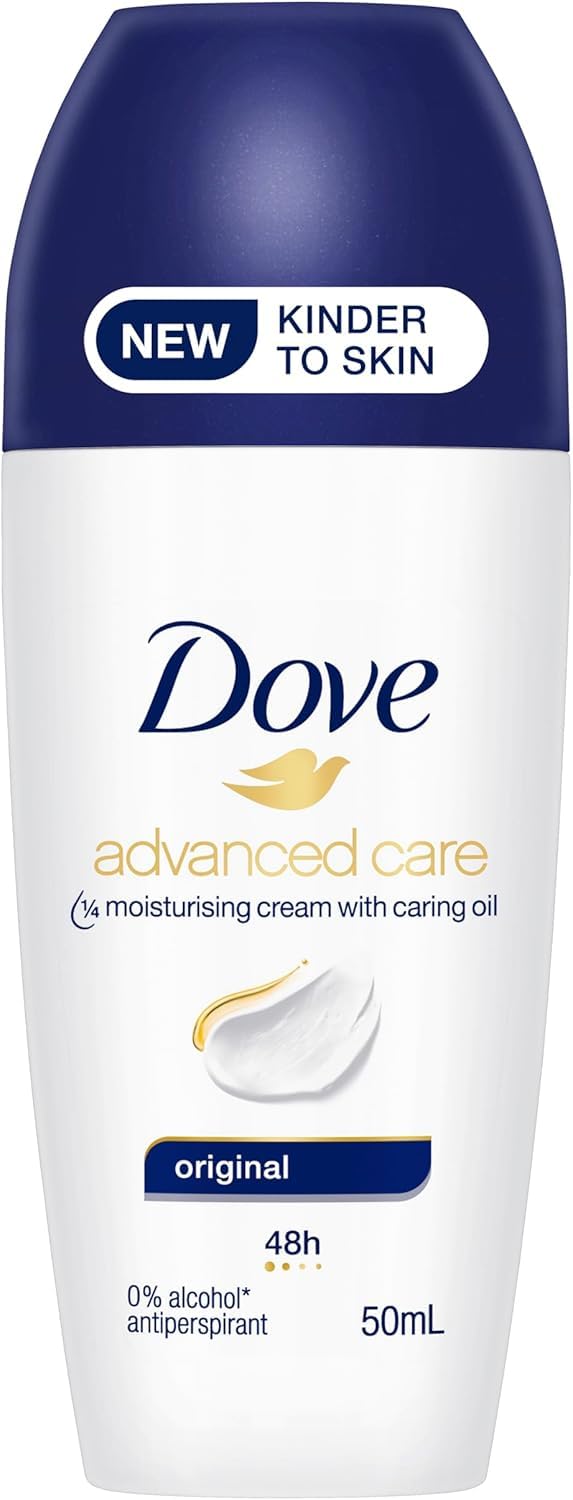Dove Women Original Antiperspirant Deodorant Roll On 50ml Long Lasting 48 Hours Sweat Odour Protection With Moisturising Care