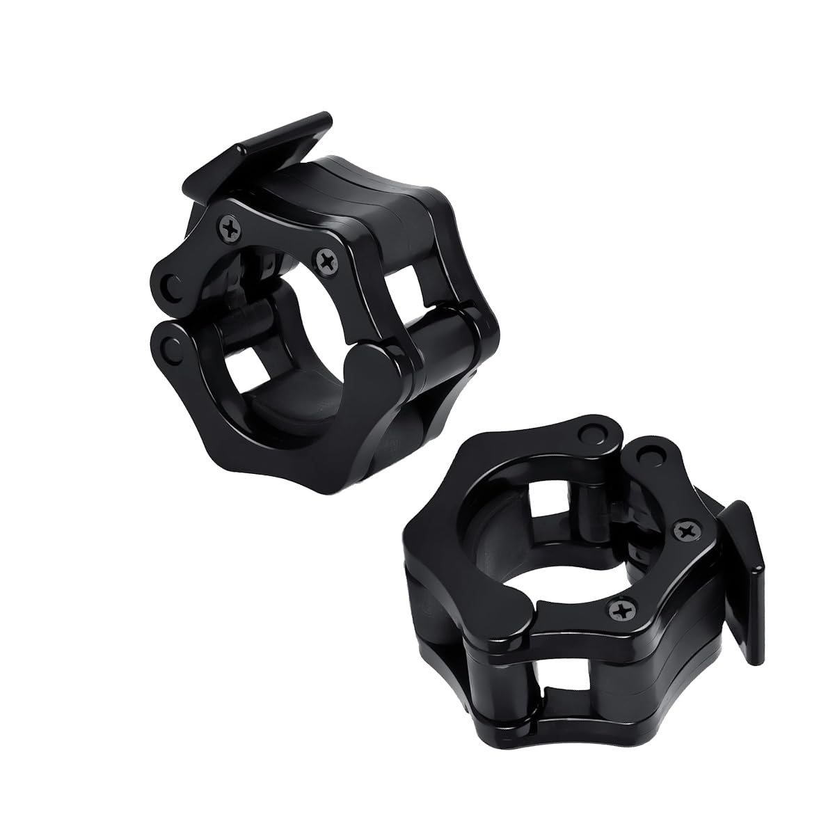 FFitness Olympic Barbell Clamps 50 mm 2 Pieces Quick Release Collars Locking Clips Olympic Bar Weight Lifting