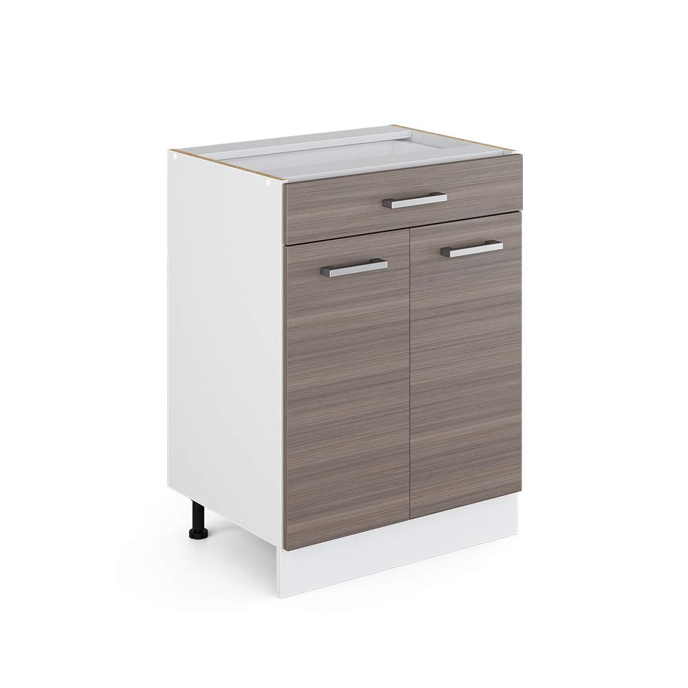 Vicco Kitchen base cabinet Raul, Noble gray, 60 cm — image 1