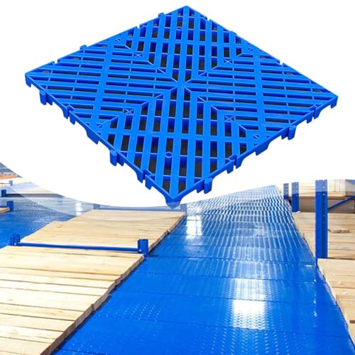 Dalle de sol étanche et ventilée MERIGLARE anti-humidité bleue - 6