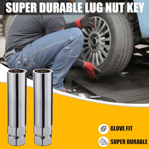 Image of VEXPLO Fuel Wheel Lug Nut Key Small 6 Spline & 7 Spline Sockets Replacement, Fuel Rim Lug Nut Wrench for Easy Installation and Removal of Aftermarket Lug Nuts