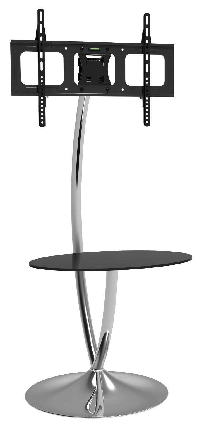 TECHLY ICA-TR13 SOPORTE DE PIE PARA PANTALLA PLANA 177,8 CM (70") SOPORTE DEL PANEL PLANO Y FIJO NEGRO, PLATA