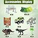 HOMOFY Dinosaur Toys 142pcs Slot Car Race Flexible Tracks 2 Dinosaurs,Create A Road Toys for 3 4 5 6 Year Old Boys Girls Toddlers Birthday Gifts
