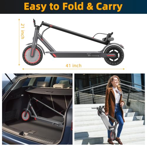 Image of Aovowheel Electric Scooter for Adults, Folding E Scooter with 350W /500W Motor 16 /24 Mph Top Speed, Max 19-23 Miles Long Range, 8.5'' /10'' /14''Tires Commuting Scooters with Dual Brakes System, APP