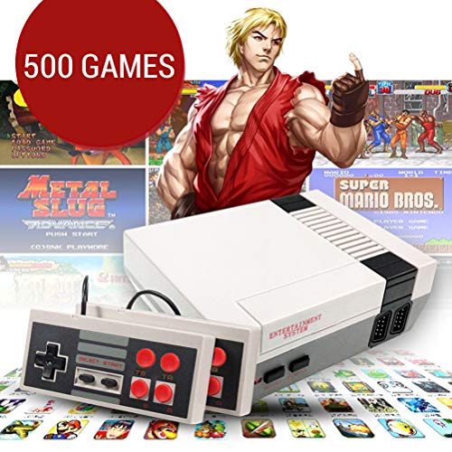 Ailyoo Mini Consoles de Jeu Classiques Consoles de Jeu Classiques 500 Jeux intégrés Consoles de Jeu vidéo/Récupération Rétro Rétro intégrés Jeux Classiques Dual Gamepad Gaming Player