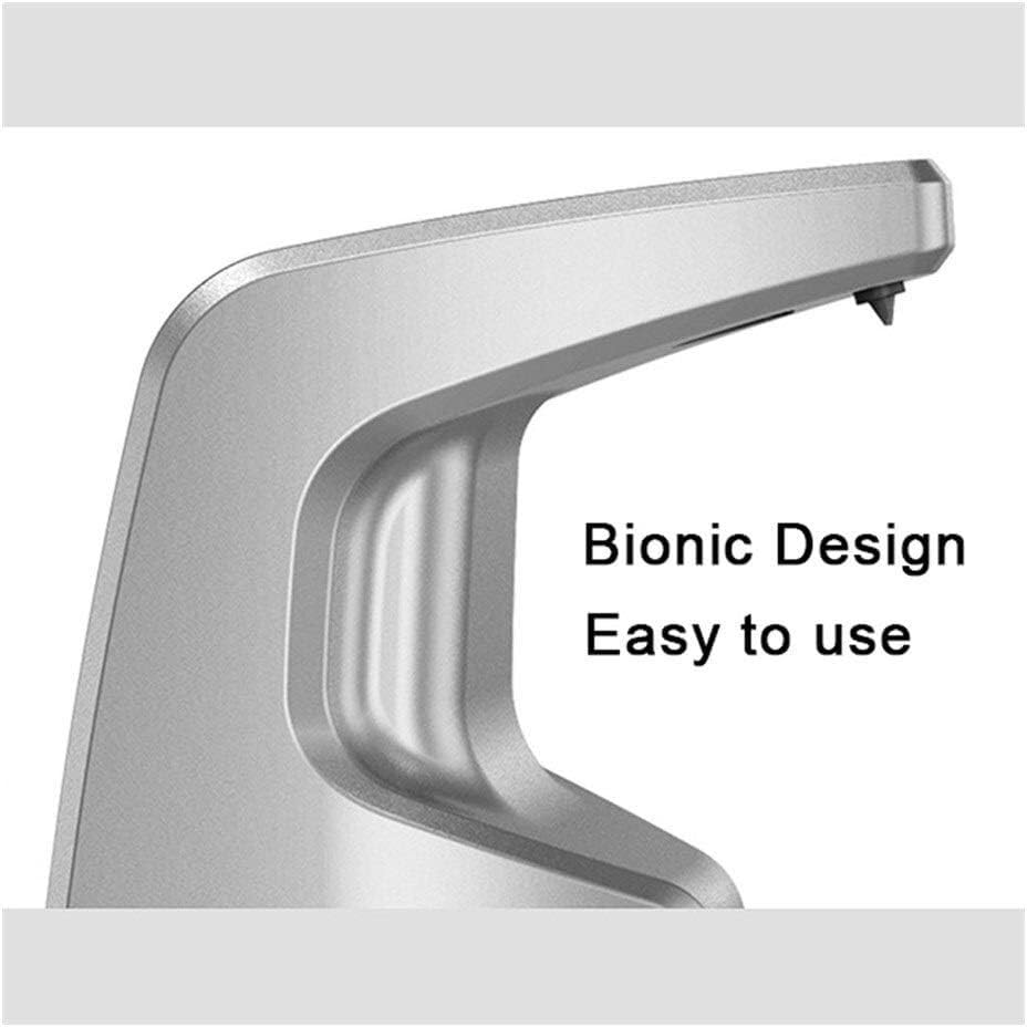Dispensador automático de jabón con Sensor, 450 ml, sin Contacto, for Escritorio, montado en la Pared, con Sensor infrarrojo Inteligente, dispensador de jabón en Botella vacía(Silver)