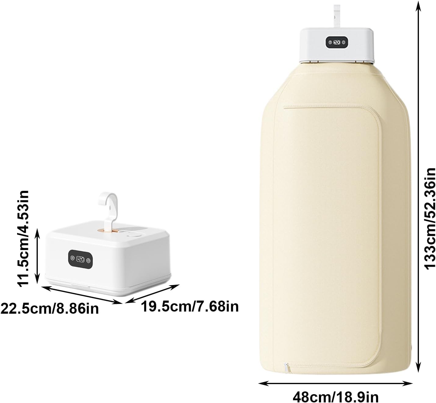 Laundry Dryer – Foldable Compact Machine, Stand Drying Feature, Lightweight Portable Design, Efficient Heat Circulation, Household Appliance Gear, Indoor Use for Camping Room Closet