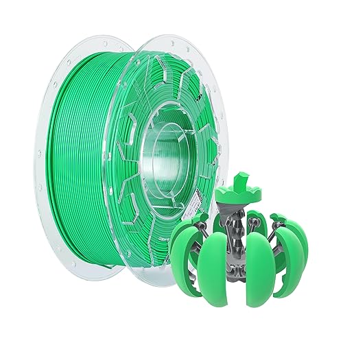 Image of Creality PLA Filament 1.75mm, 1.75mm 3D Printer Filament, 1.0kg (2.2lbs) Spool, No Warp Enhanced Toughness, Dimensional Accuracy ±0.03mm Printing Filament, Suitable for FDM 3D Printers (Green)