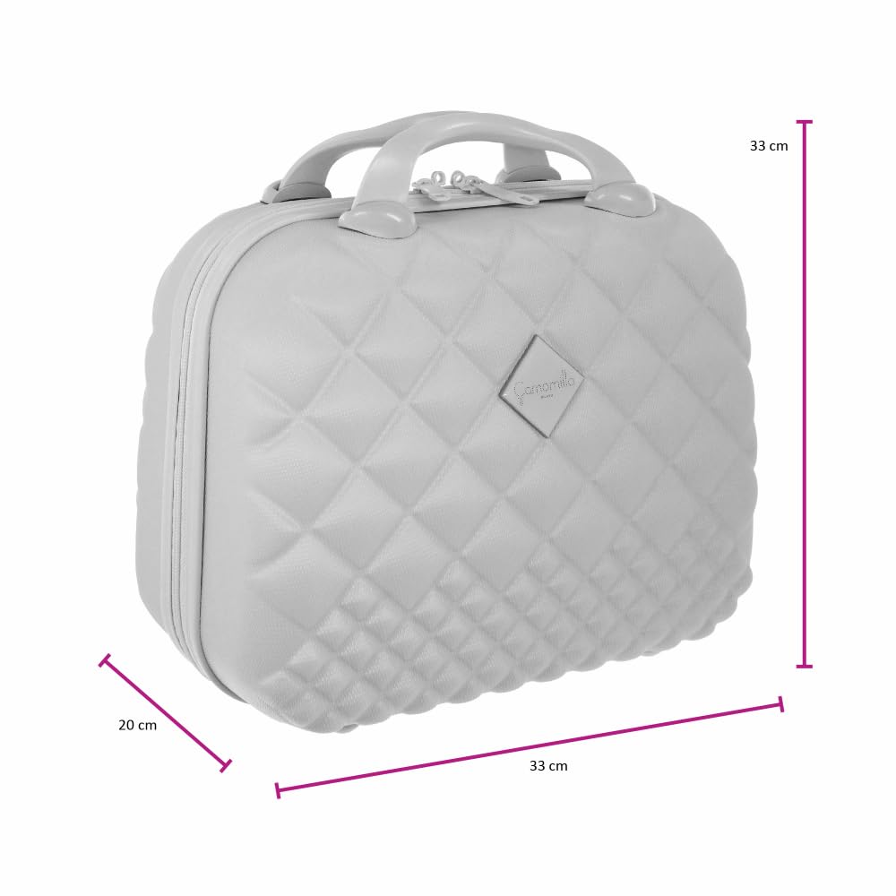 Camomilla Milano Set Valigeria, Set di Valigie, Trolley da Viaggio (40 lt.) + Vanity Case (15 lt.), Materiale Rigido, Ruote Pivotanti
