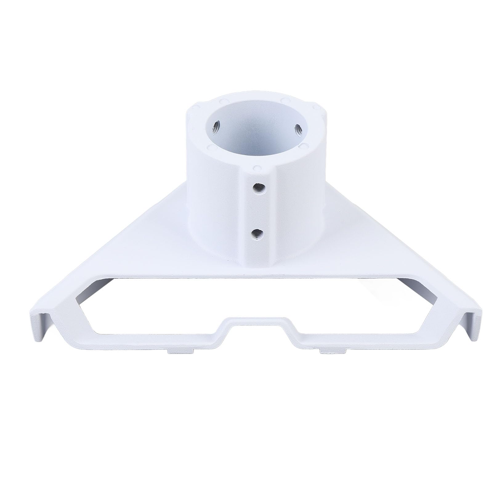 Generic Bezpieczne Mocowanie Adapter Rury Satelitarnej Ze Stopu Aluminium, Regulowany Kąt, Zapewniający Stabilne Podparcie i dużą nośność (WHITE)