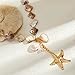 Starfish Shell Necklaces for Women Trendy Summer Boho Seashell Pendant Beach Necklace Gold Charm Choke Necklace Dainty Statement Necklace Fashion Surfer Jewelry Gift (White Shell Necklace- 2)