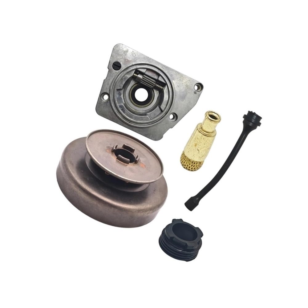 Línea de Aceite 3/8 X7T Kit de Engranaje de Gusano de Tambor de Embrague Recto Apto for Piezas de Repuesto de Motosierra 625 630 670