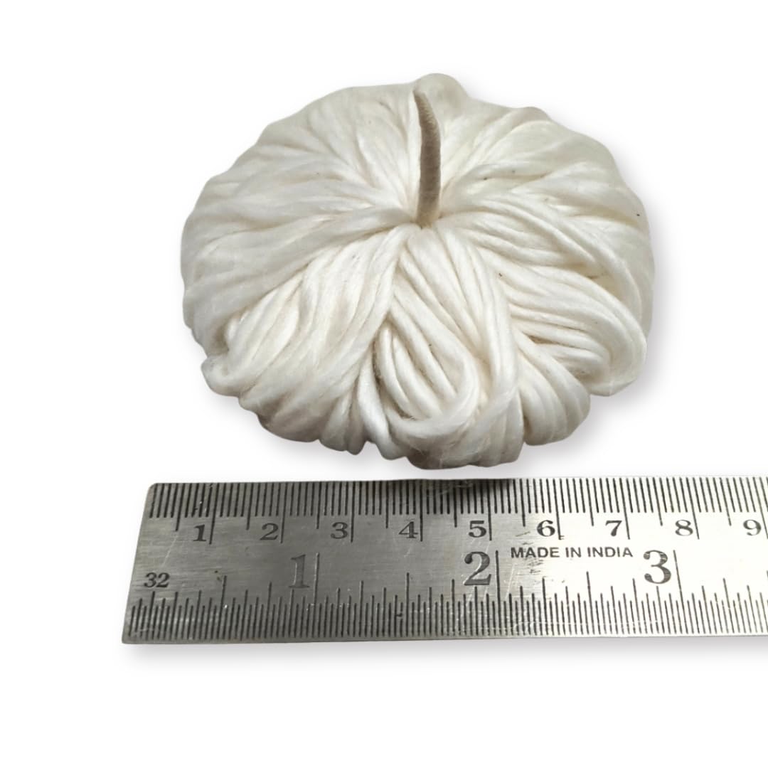 365 Kartika masam Cotton Vattulu (1 Piece) | Karthika Brindavan vathulu Diya batti | Deepam Cotton Thiri Wicks Batti for Daily Pooja & Temple-image-31