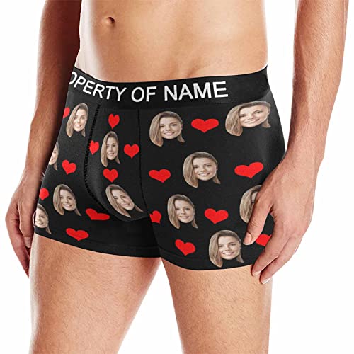 Custom Girlfriend Face Boxer Briefs Property Of Name Personalized Face Boxer Briefs for Men for Valentines Day3