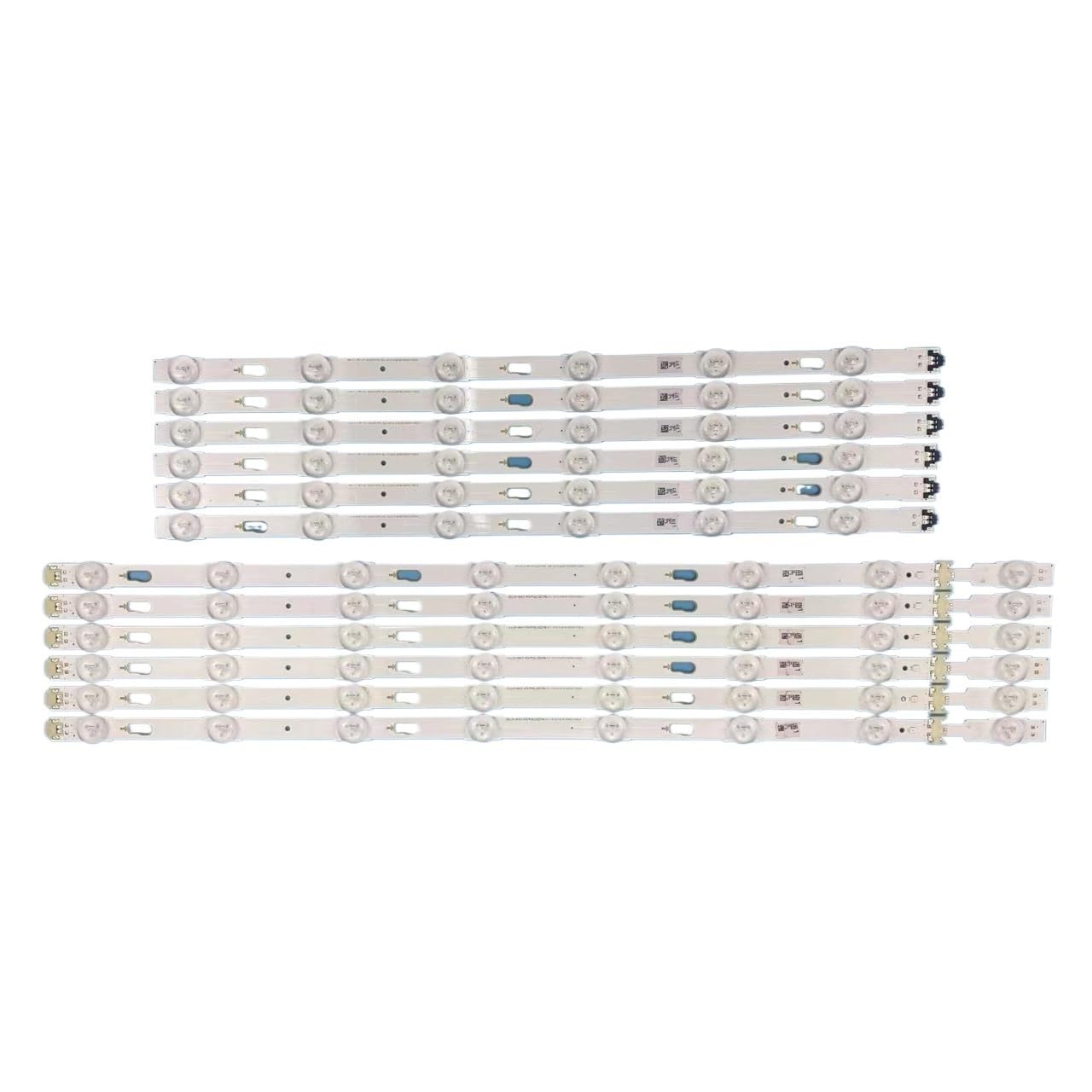 Bande de rétroéclairage LED Compatible Fit for Samsung UE55KU6179U UE55KU6300U UE55KU7350U UE55MU6200K UE55MU6200W UE55MU6202K UE55MU6205K UE55MU6270U