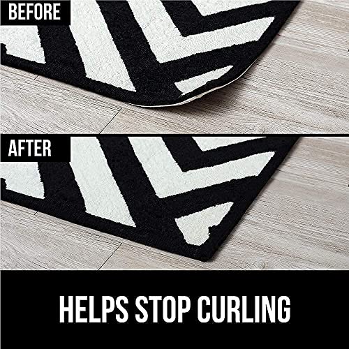 Gorilla Grip Rug Grippers And Rug Pad,16 Piece, Rug Pad Size 2X3, Both For Hard Floors, 2 Item Bundle #TOP1
