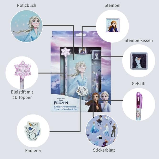 Frozen 2 Notebook Set 7-Piece miniatura 4