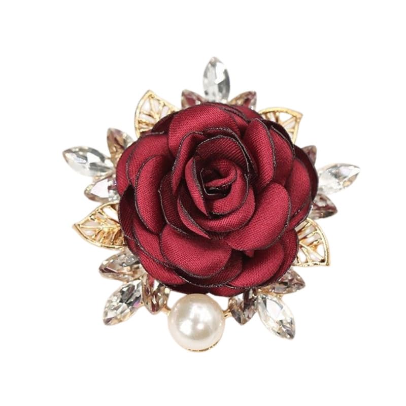 Fabric Flower Brooch Corsage Pin | fashionable Brooch pin accessories-image-14