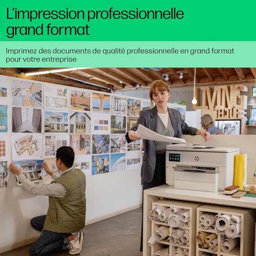 HP Imprimante Multifonction OfficeJet Pro 9730e Tout en Un Grand Format
