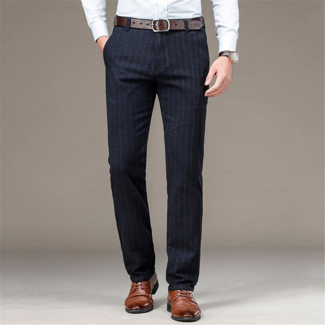 Vogrtcc Pantalones Casuales De Negocios De Cintura Alta para Hombres Pantalones De Traje