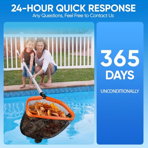 WXFANA 15FT (450cm) Telescopic Pool Pole, Pool Skimmer Pole Heavy Duty, Adjustable 3 Piece Expandable Step-Up, Universal Pole for Skimmer Nets, Rakes, Brushes, Vacuum Heads Cleaning. by WXFANA - Image 5