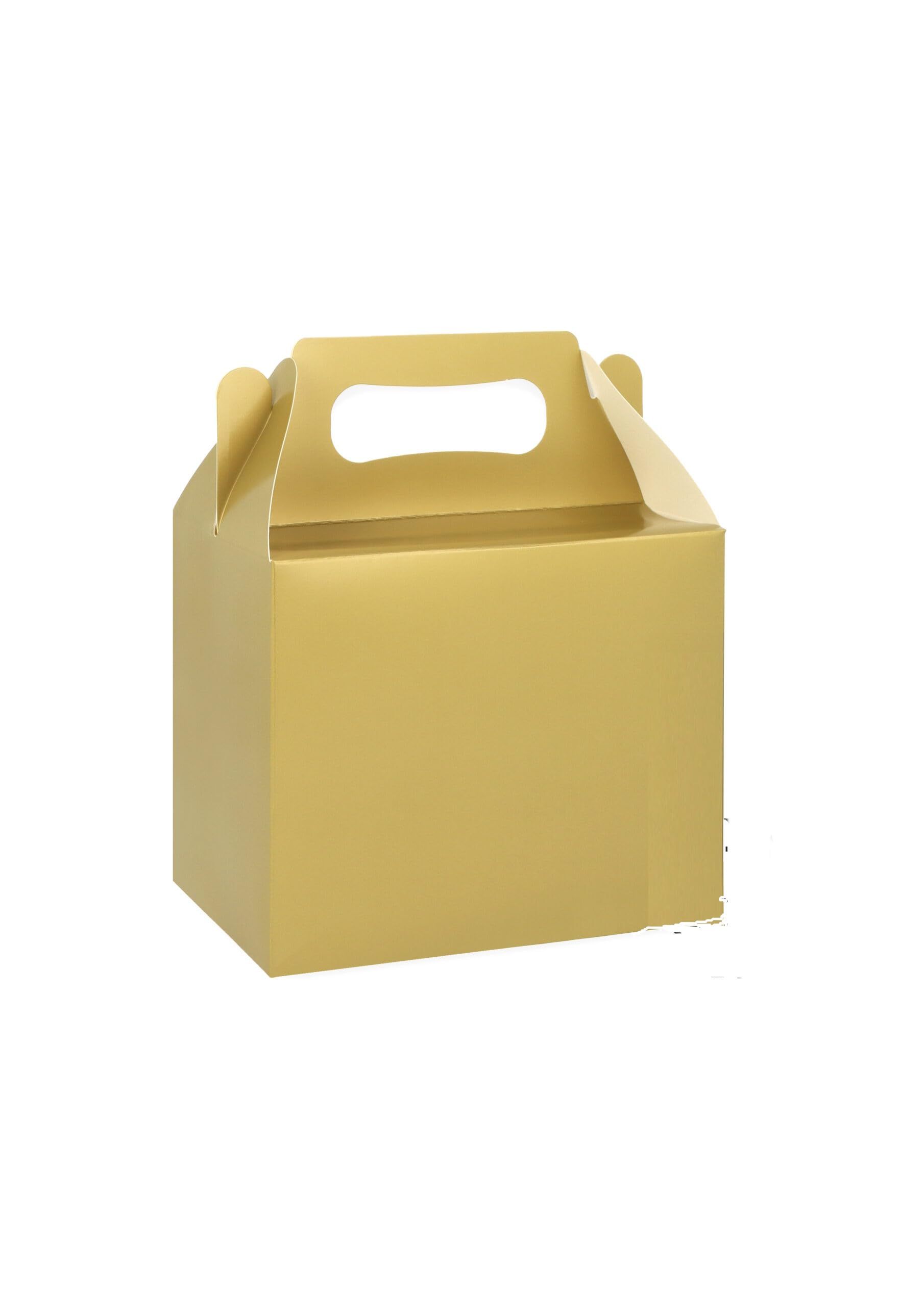 MustBeBonkers 25 x Gold Birthday Party Food Gift Boxes - Kids Lunch Food Meal Box